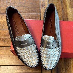 Robert Zur Women’s Bronze Combo Loafers